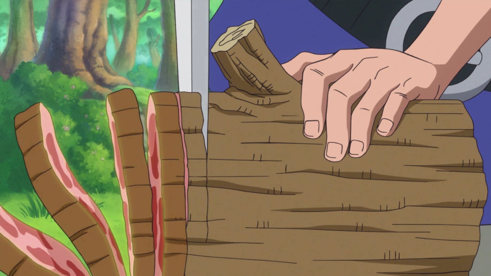 Streusen using the Cook-Cook Fruit in One Piece (Image via Toei Animation)